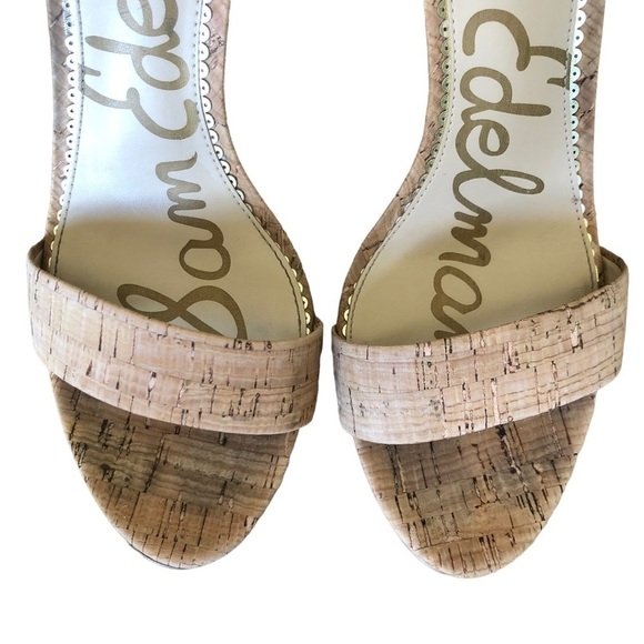 Sam Edelman Sandals Cork Yaro Ankle Strap 9.5 - Picture 7 of 13